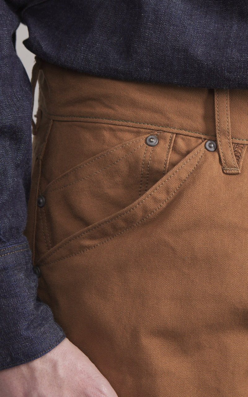 Stevenson Overall Co. Visalia Canvas Trouser Selvedge Brown