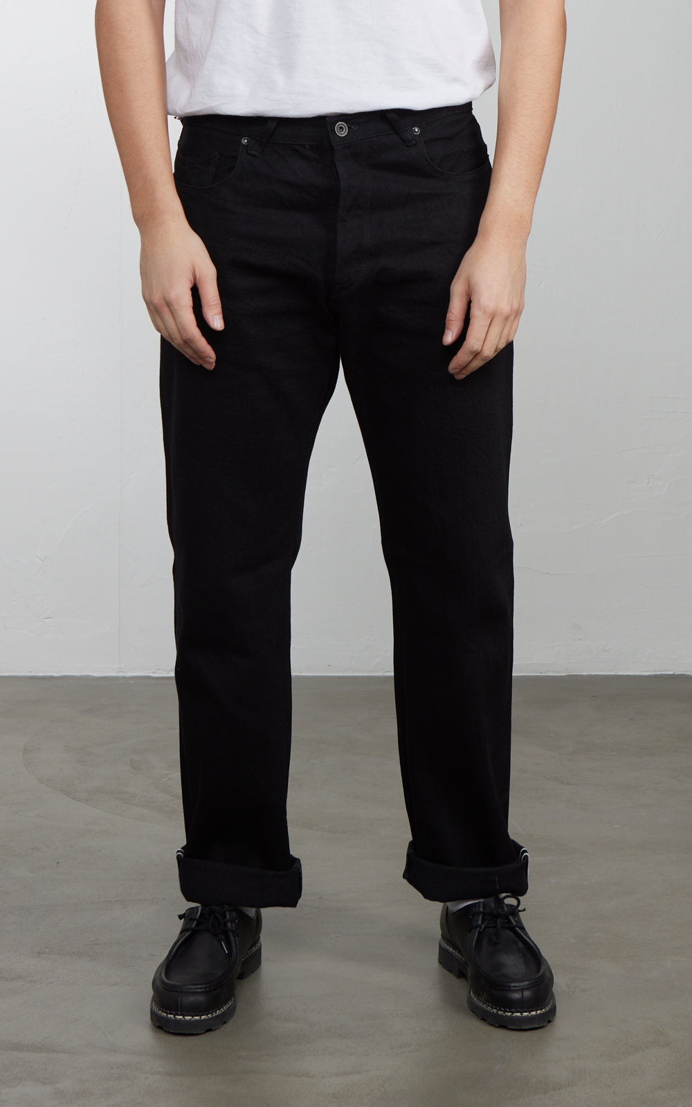 Stevenson Overall Co. Encinitas Jeans Selvedge One Wash Solid Black