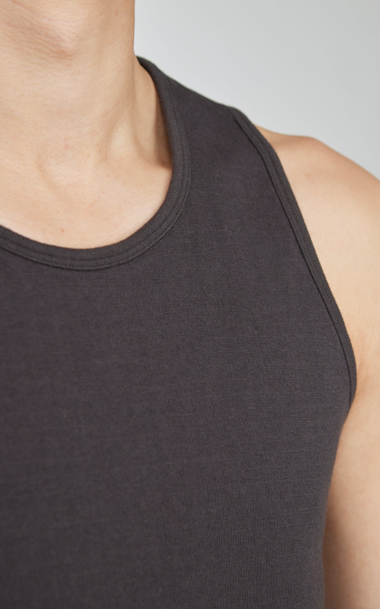 Stevenson Overall Co. DualComfort Cotton Tank Charcoal