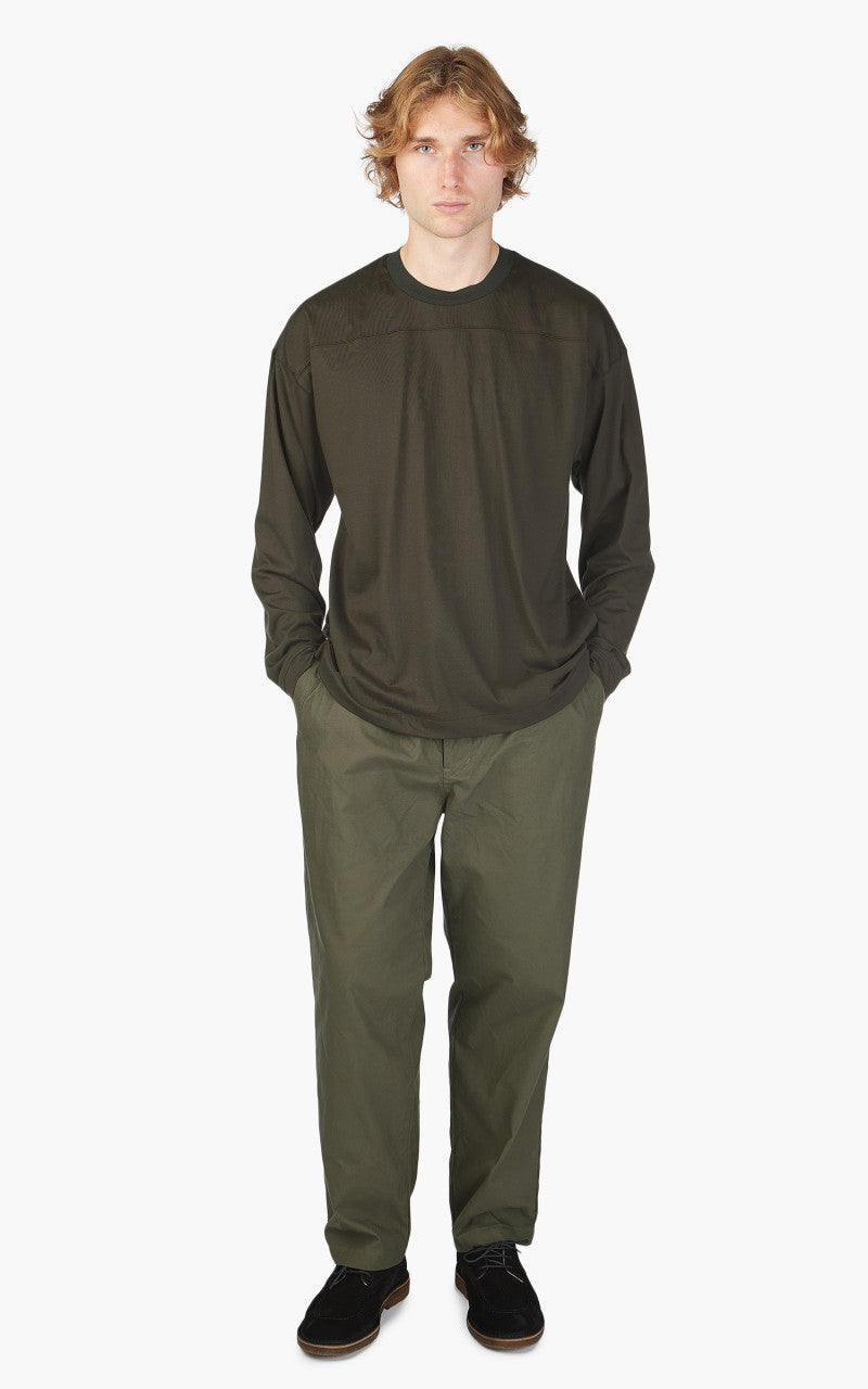 Still By Hand Knitted Rib Long Sleeve Olive