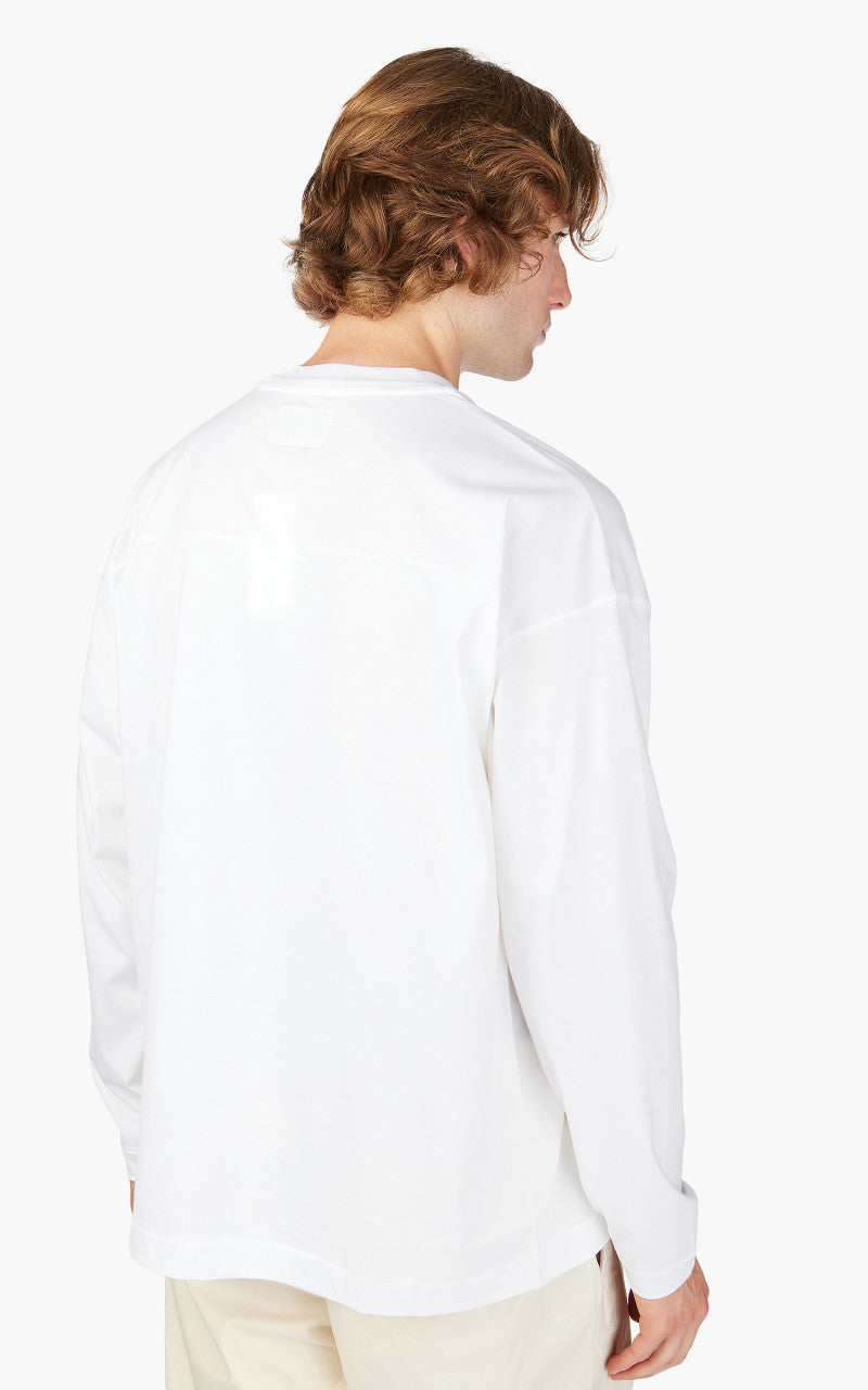Still By Hand Knitted Rib Long Sleeve White