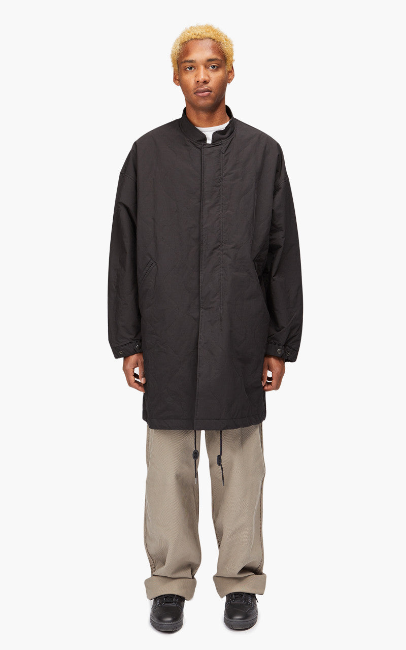 Still By Hand Quilted Coat Ink Black