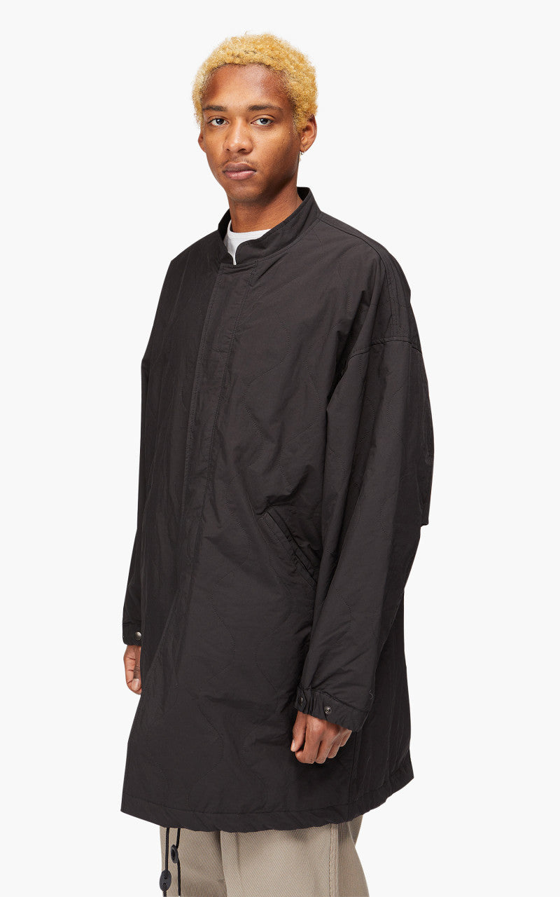 Still By Hand Quilted Coat Ink Black