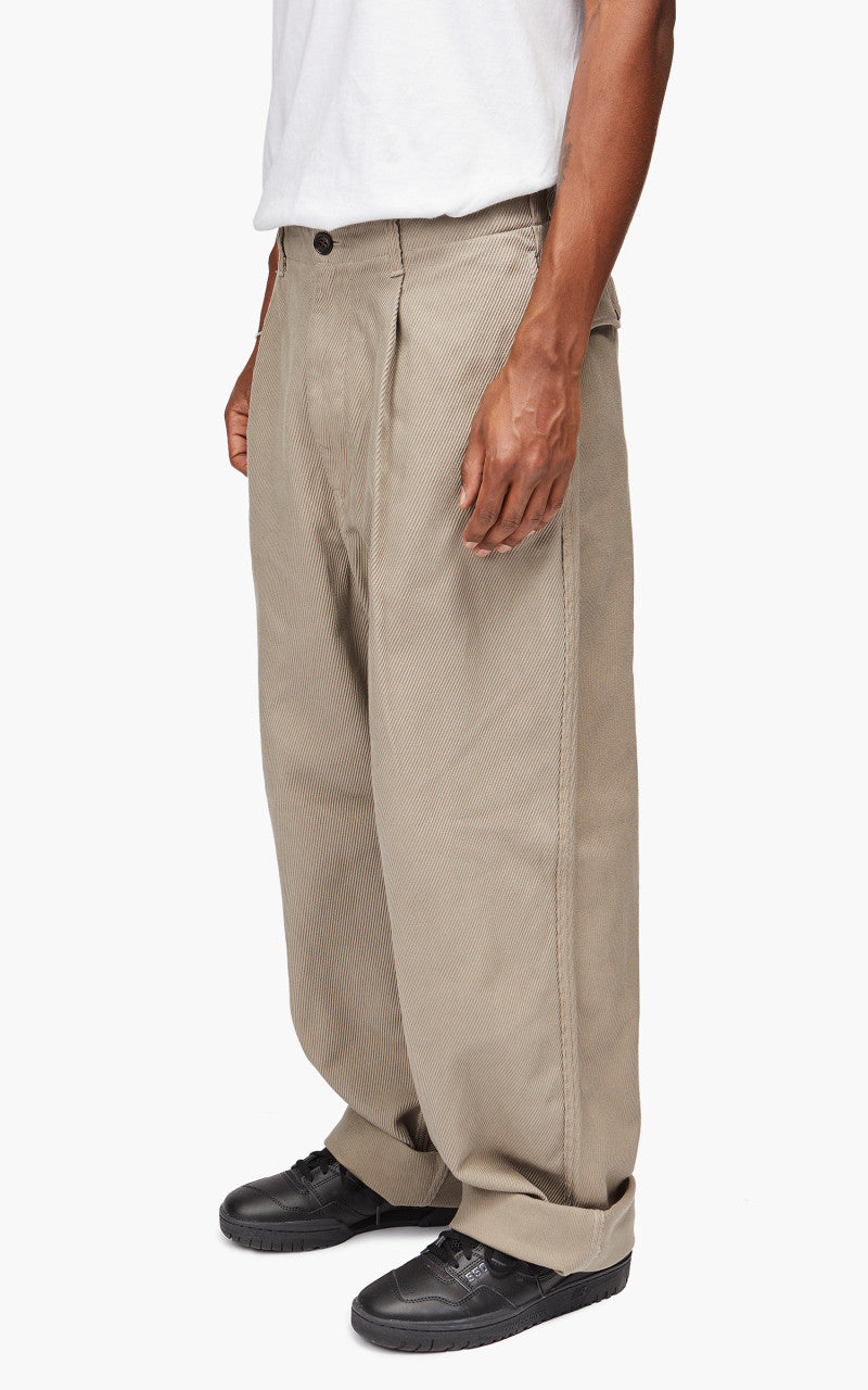Still By Hand Garment Dyed Wide Pants Greige