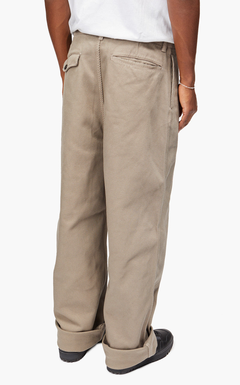 Still By Hand Garment Dyed Wide Pants Greige