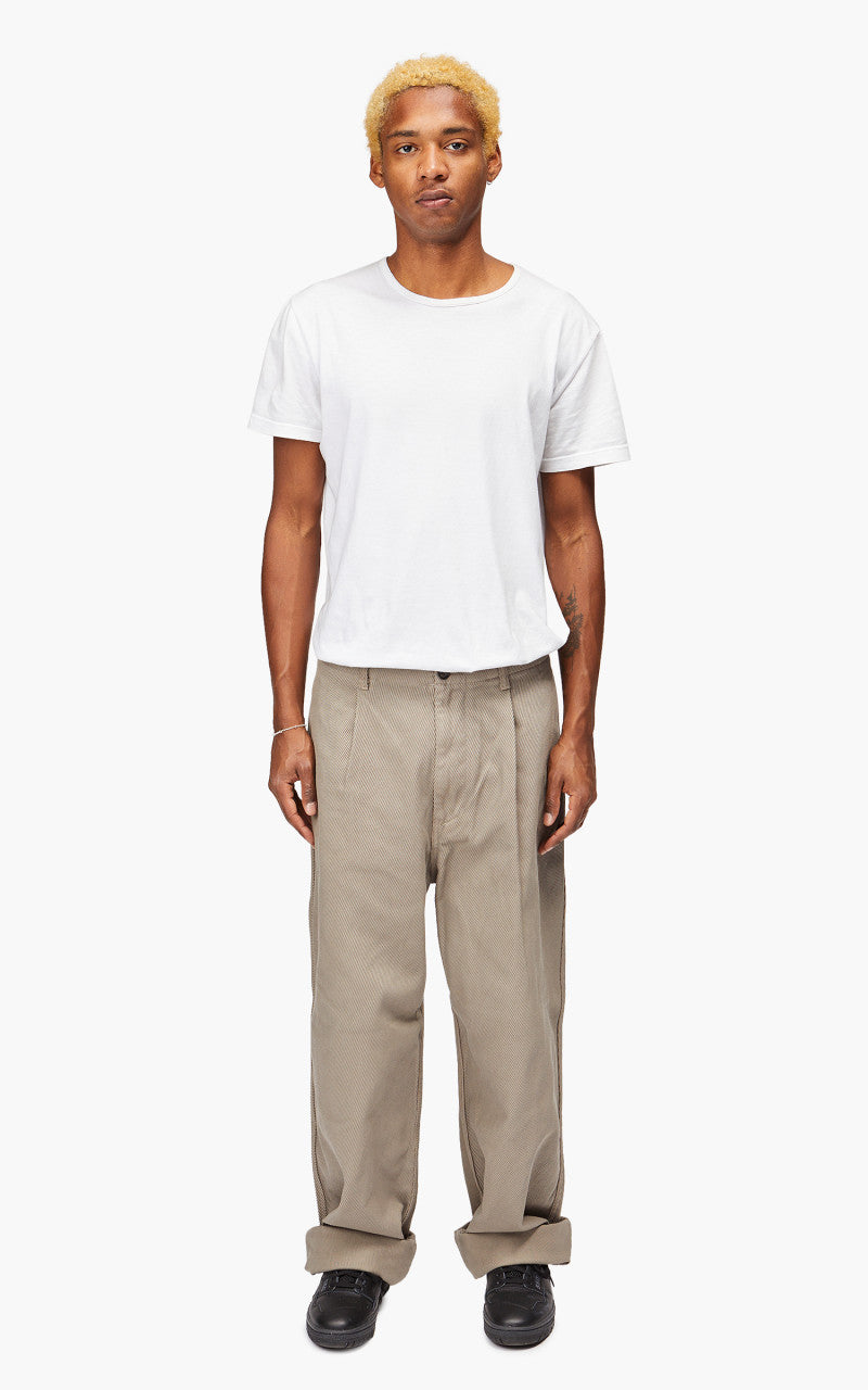 Still By Hand Garment Dyed Wide Pants Greige