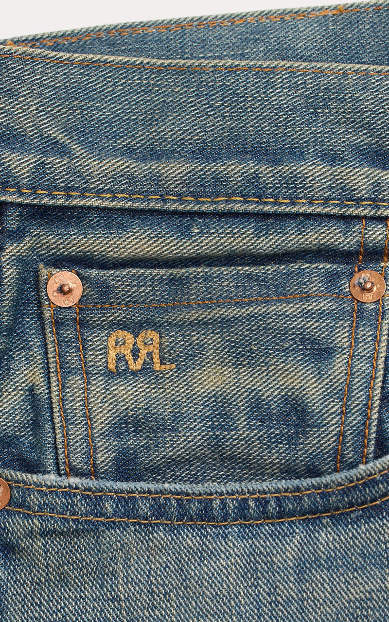 RRL Straight Fit Milner Selvedge Jean Milner Wash