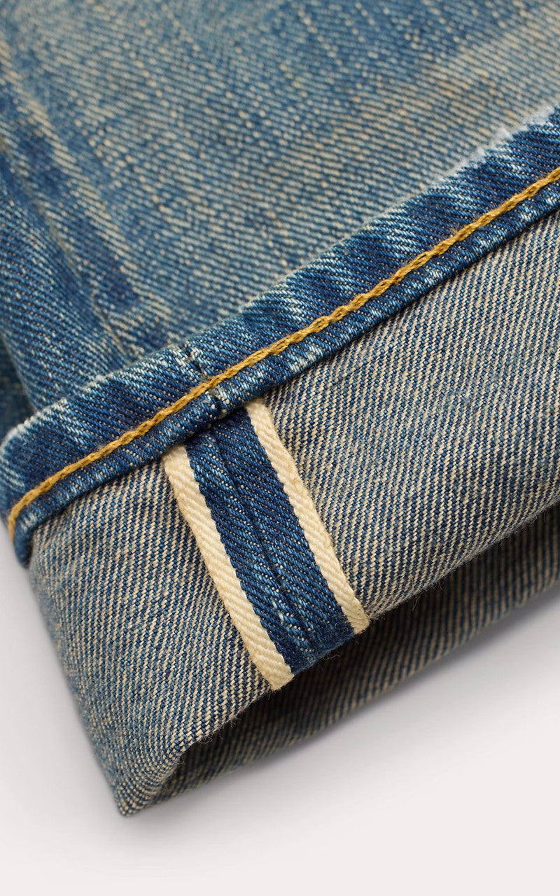 RRL Straight Fit Milner Selvedge Jean Milner Wash