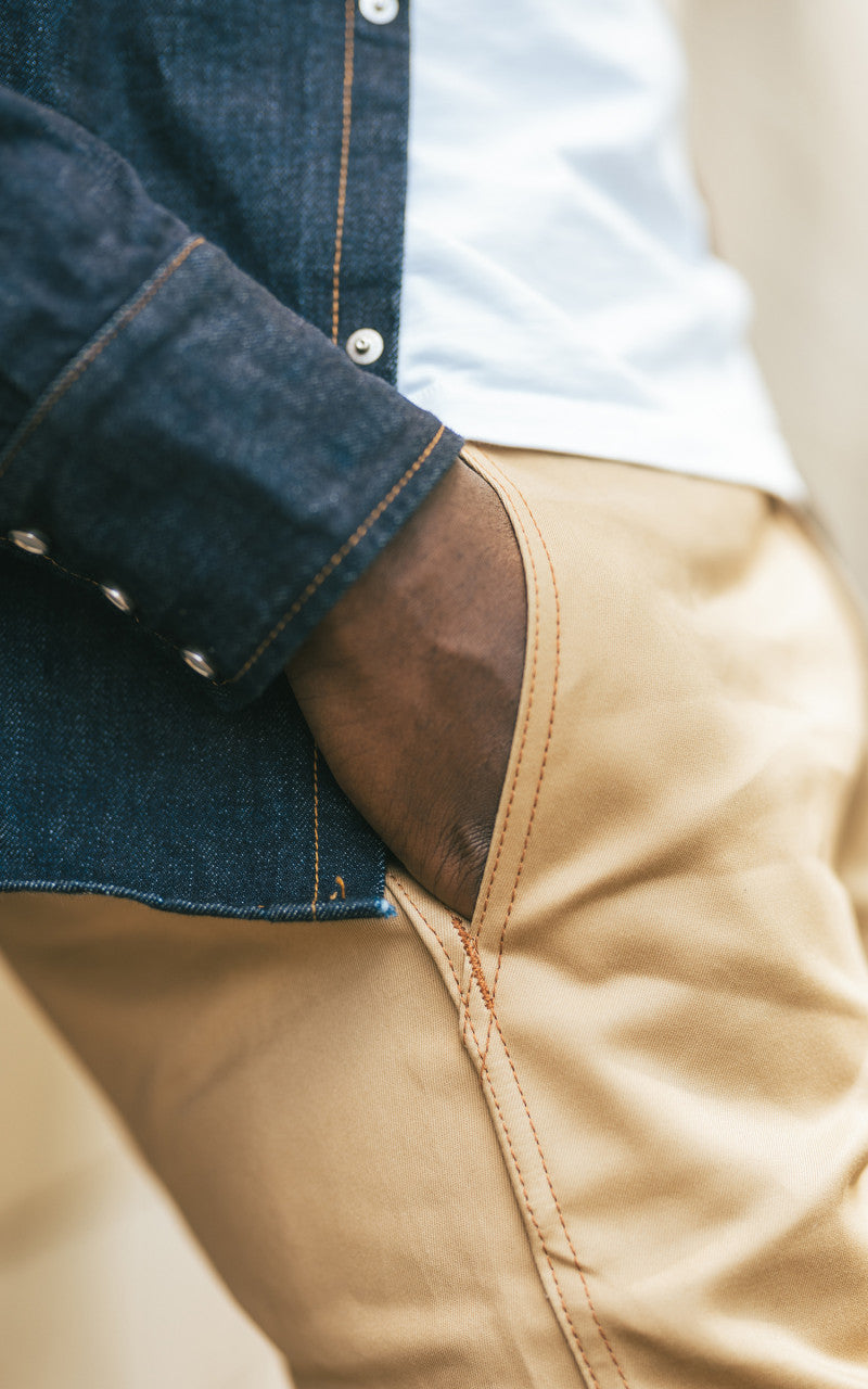 Studio D'Artisan D5571 Selvedge Denim Western Shirt One Wash Indigo