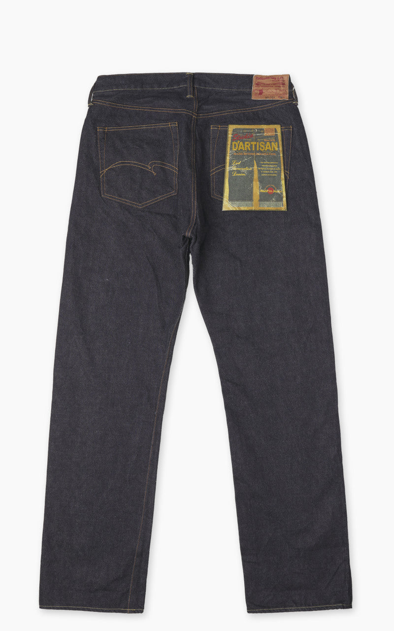 Studio D'Artisan SD-101 Regular Straight Selvedge Jeans One Wash Indigo