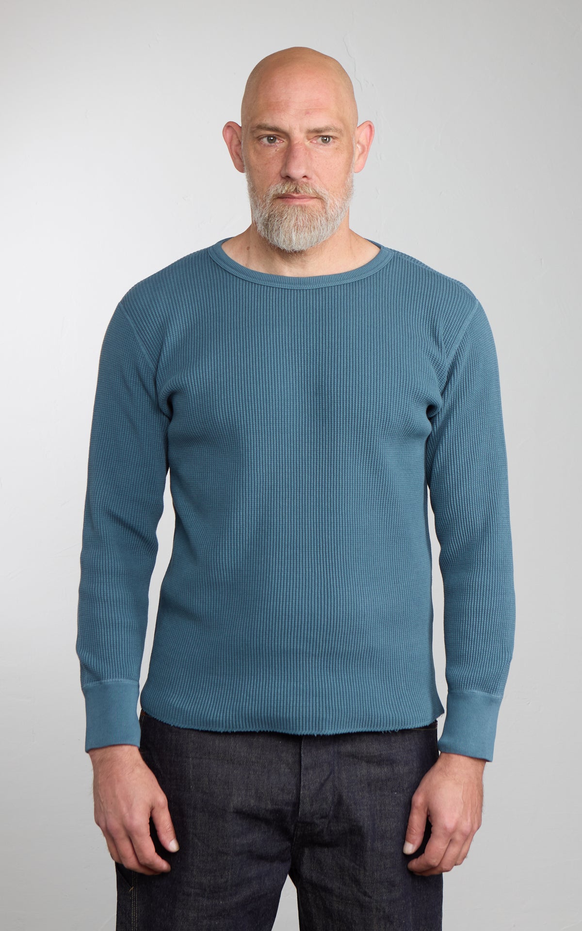 Studio D'Artisan 9936 Heavyweight Thermal Longsleeve Blue