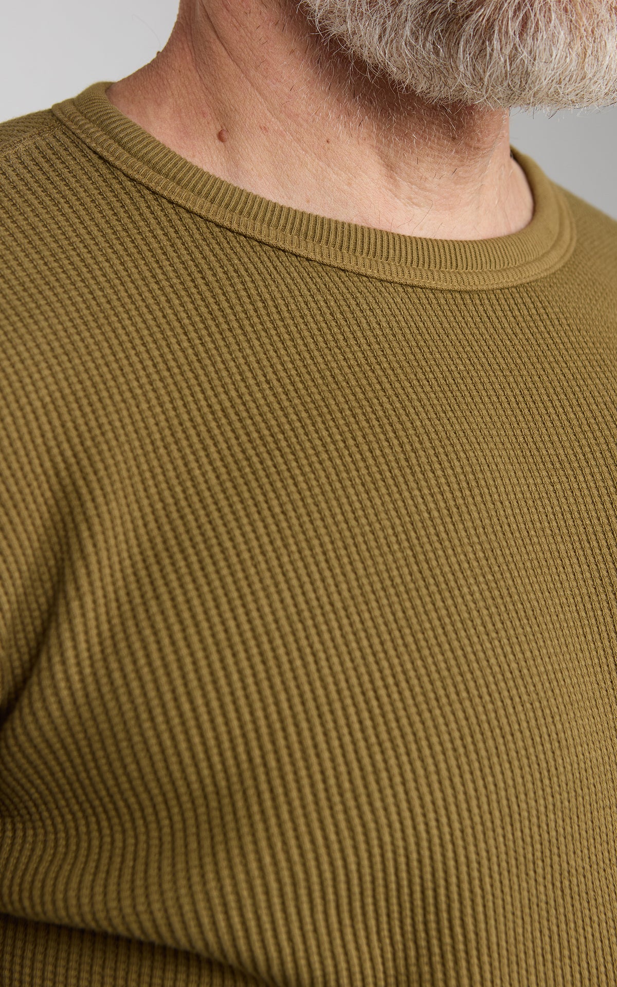 Studio D'Artisan 9936 Heavyweight Thermal Longsleeve Khaki