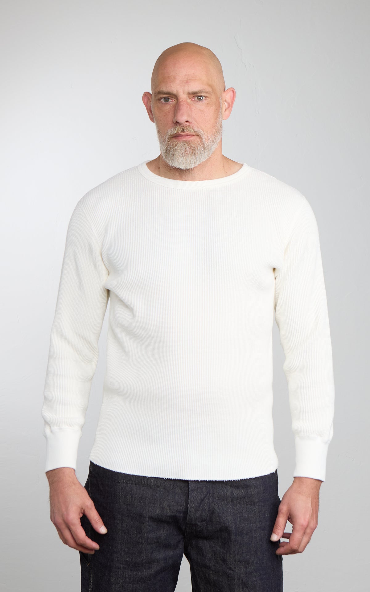 Studio D'Artisan 9936 Heavyweight Thermal Longsleeve White