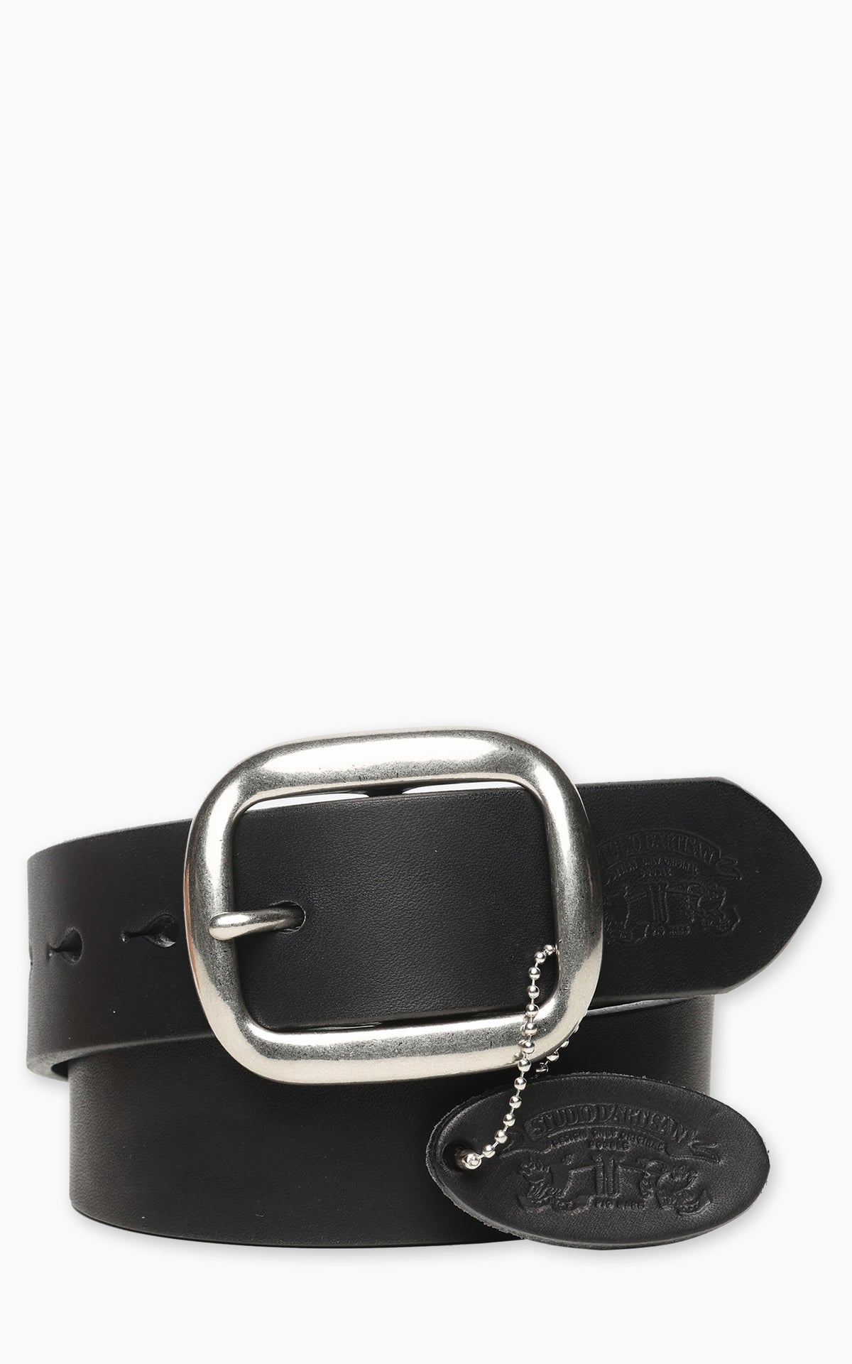Vintage Brutalist Artisan Brass Statement Buckle Wide Black Leather Belt 4‎ Inch Vintage Distressed Black Brown Leather Belt with Antique  main image 4