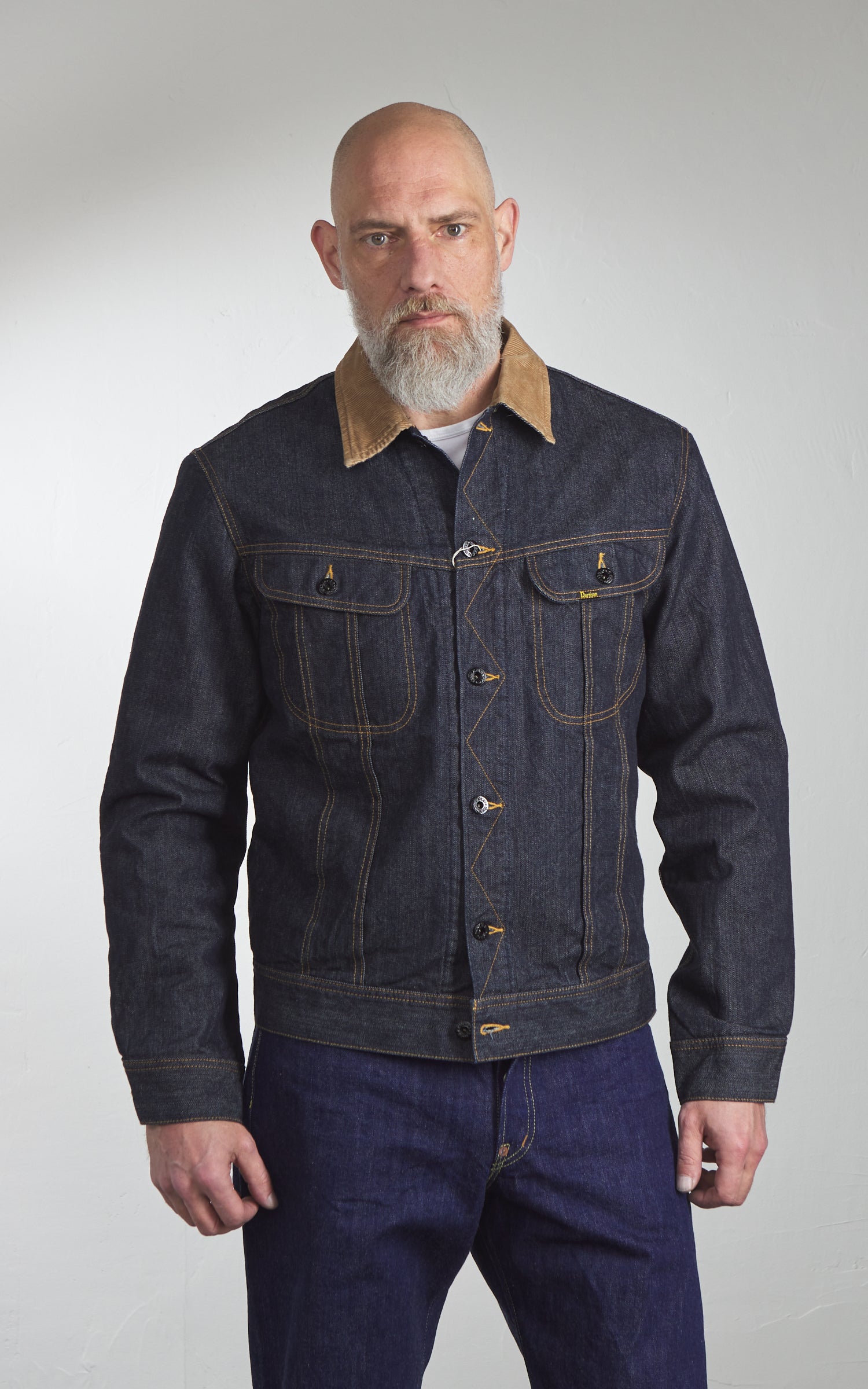 Studio D'Artisan D4187 Blanket Lined Denim Western Jacket Indigo
