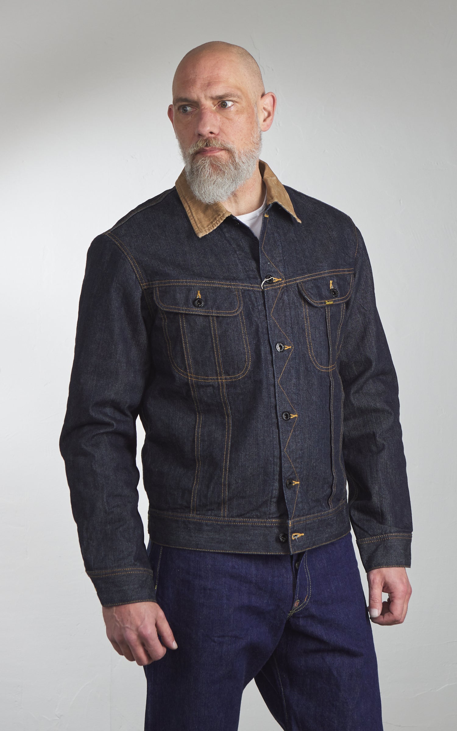 Studio D'Artisan D4187 Blanket Lined Denim Western Jacket Indigo
