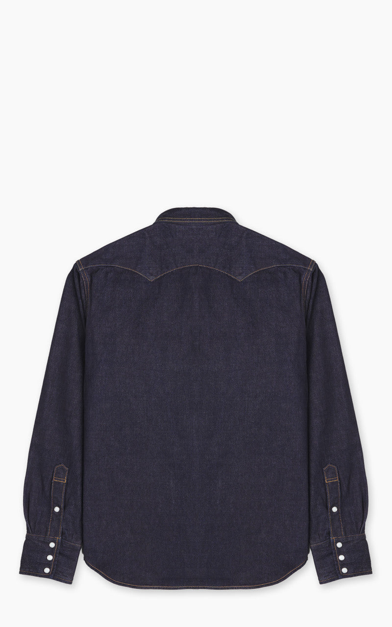 Studio D'Artisan D5571 Selvedge Denim Western Shirt One Wash Indigo