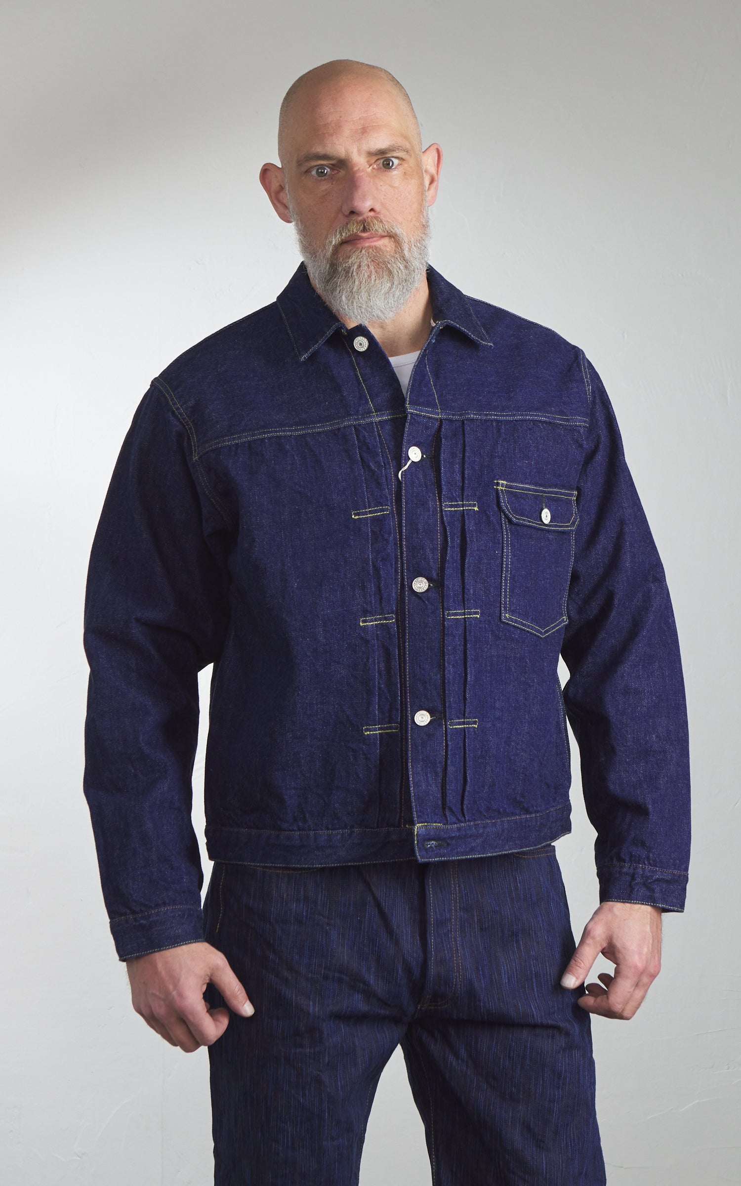 Studio D'Artisan SD-DO1J "The Origin" Type 1 Denim Jacket One Wash Indigo