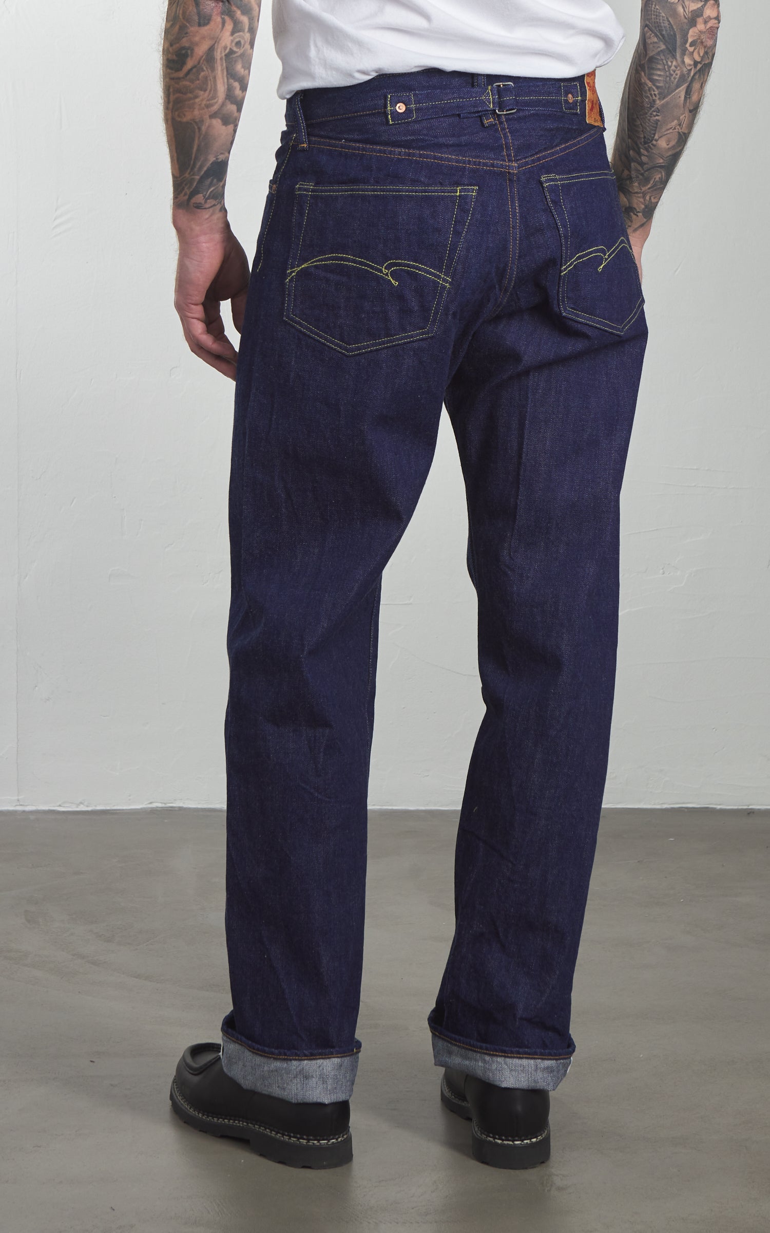 Studio D'Artisan SD-DO1 "The Origin" Regular Straight Selvedge Jeans One Wash Indigo