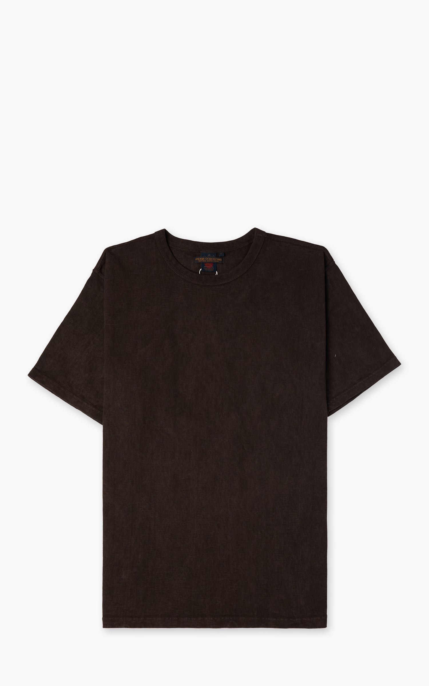 Studio D'Artisan 8198 Amami Oshima Mud-Dyed Loopwheeled T-Shirt Dark B