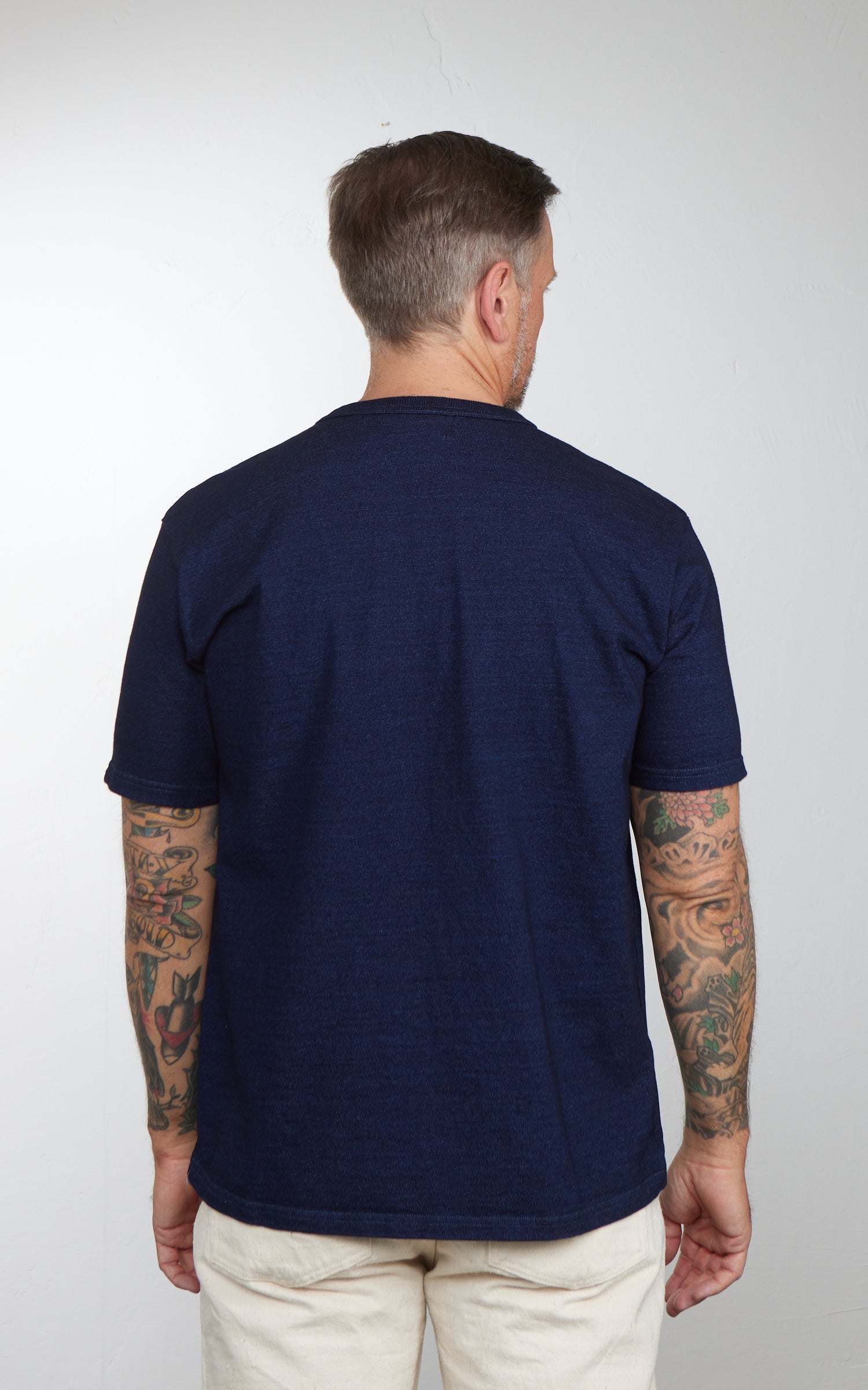 Studio D'Artisan 8199 Rope T-Shirt Indigo