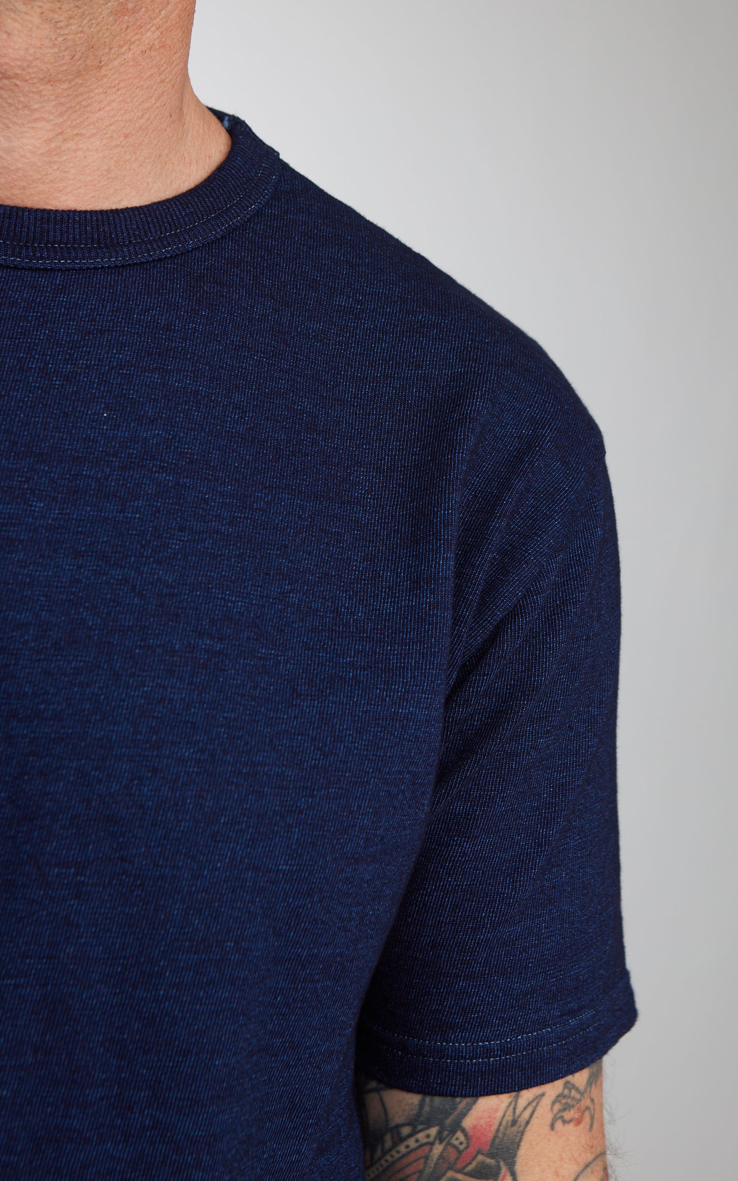 Studio D'Artisan 8199 Rope T-Shirt Indigo