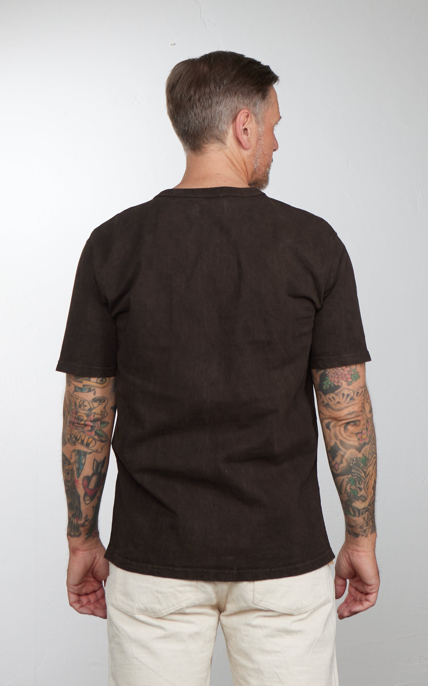 Studio D'Artisan 9913 Loopwheeled T-Shirt Pack Charcoal Black