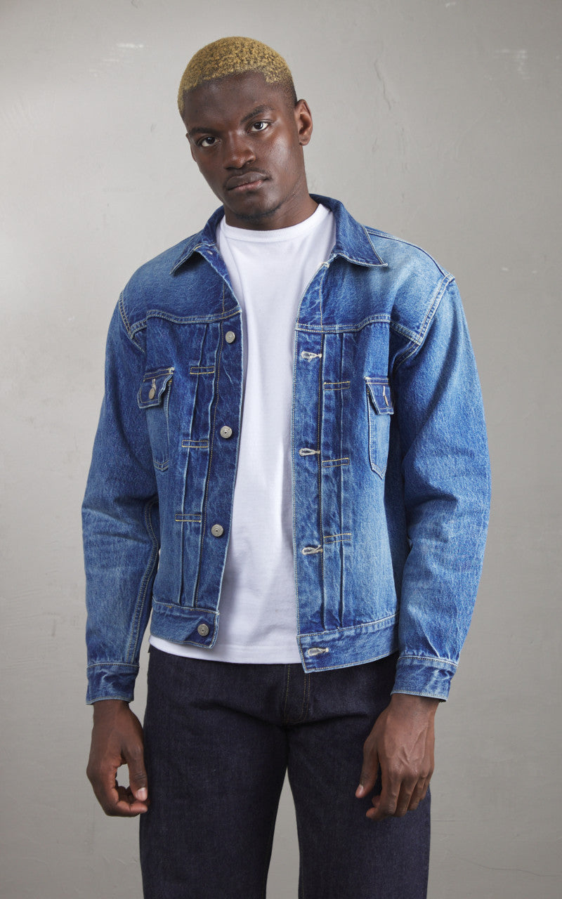 Sugar Cane SC11953SW Type-2 Denim Jacket 1953 Model Aged Wash Indigo