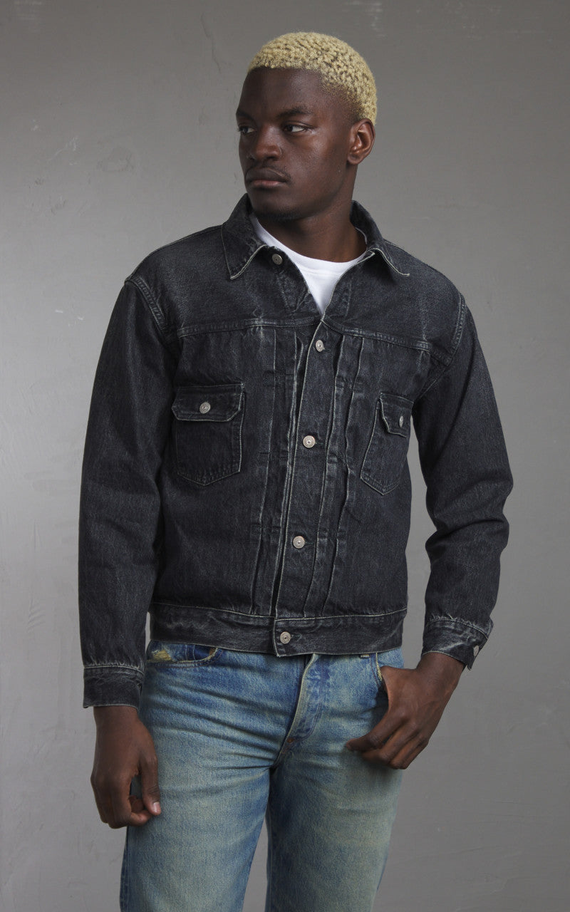 Sugar Cane SC15650H Type-2 Denim Jacket 1953 Model Black Hard Wash