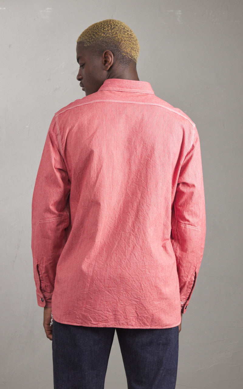 Sugar Cane SC25511 Jean Cord Work Shirt Red