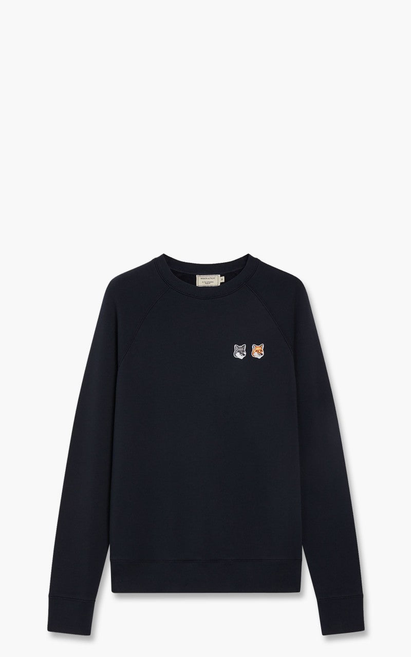 Maison Kitsuné Sweatshirt Double Fox Head Patch Anthracite