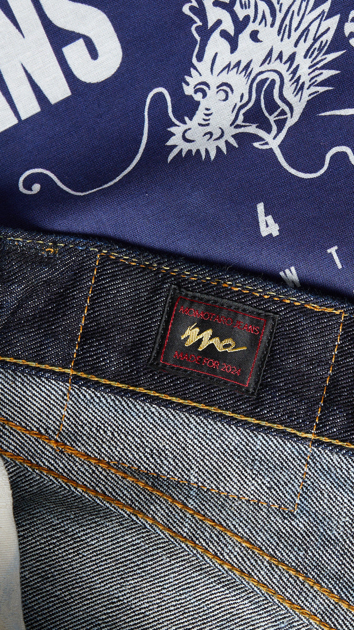 Momotaro Jeans T0206SPZ 'Year Of The Dragon' Zimbabwe Cotton Indigo GTB 15.7oz