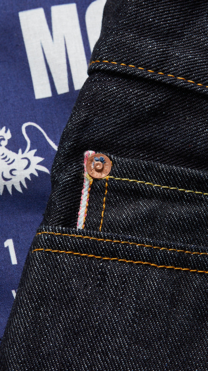 Momotaro Jeans T0206SPZ 'Year Of The Dragon' Zimbabwe Cotton Indigo GTB 15.7oz
