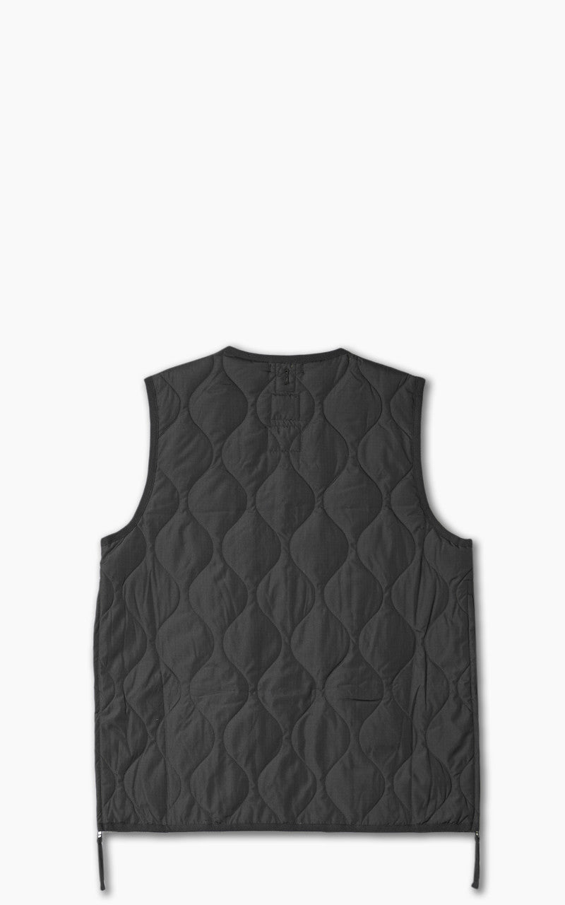 Taion Military Zip V-Neck Down Vest Black
