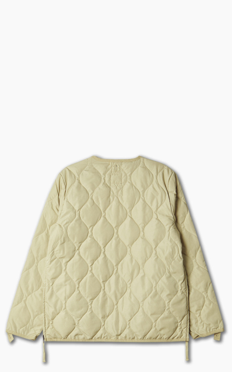 Taion Military Zip V-Neck Jacket Cream