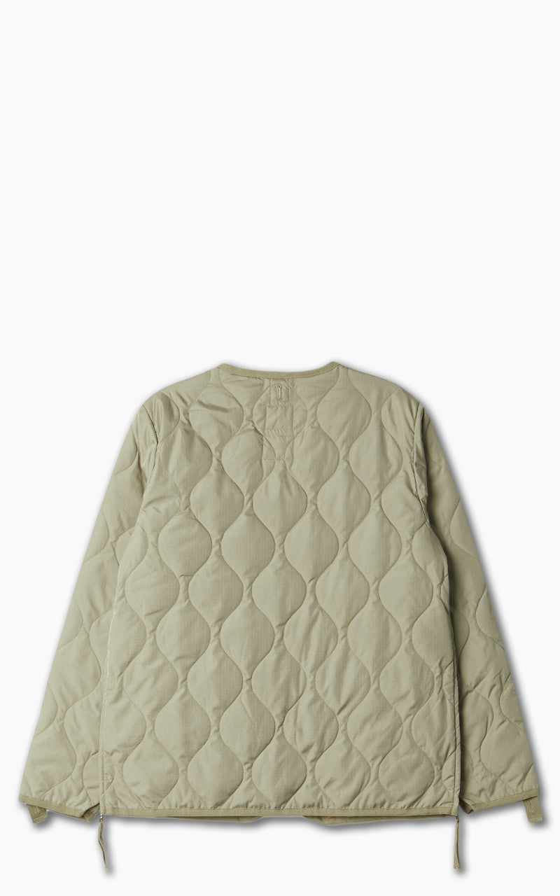 Taion Military Zip V-Neck Jacket Light Mocha