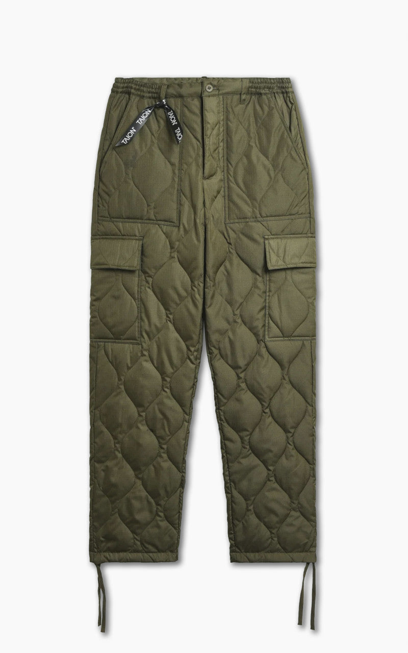 Taion Military Cargo Down Pants Dark Olive