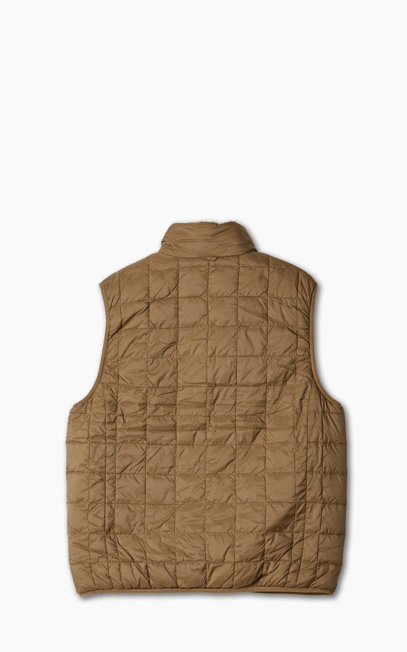 Taion Mountain Reversible Down x Boa Vest Light Brown/Beige