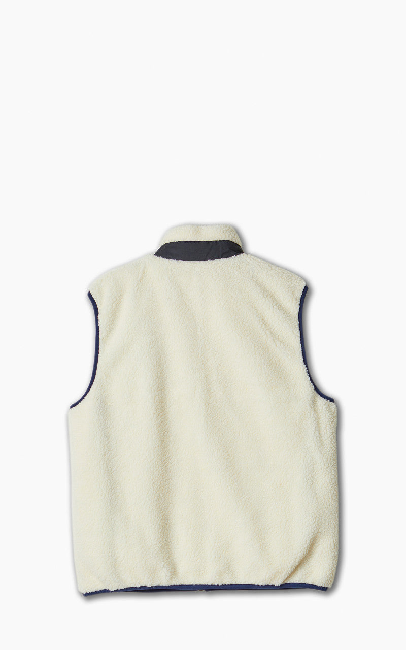 Taion Mountain Reversible Down x Boa Vest Navy/Ivory