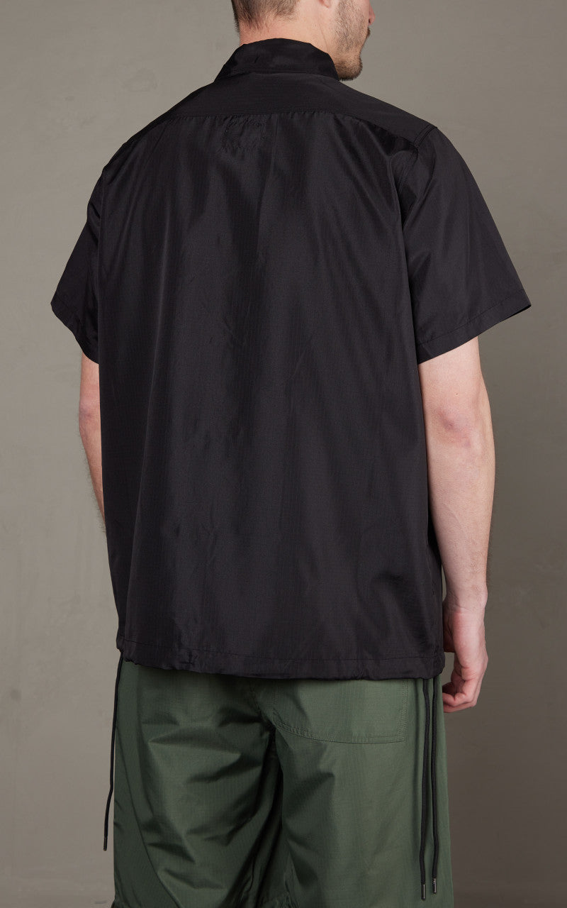 Taion Military Half Sleeve Shirt Black