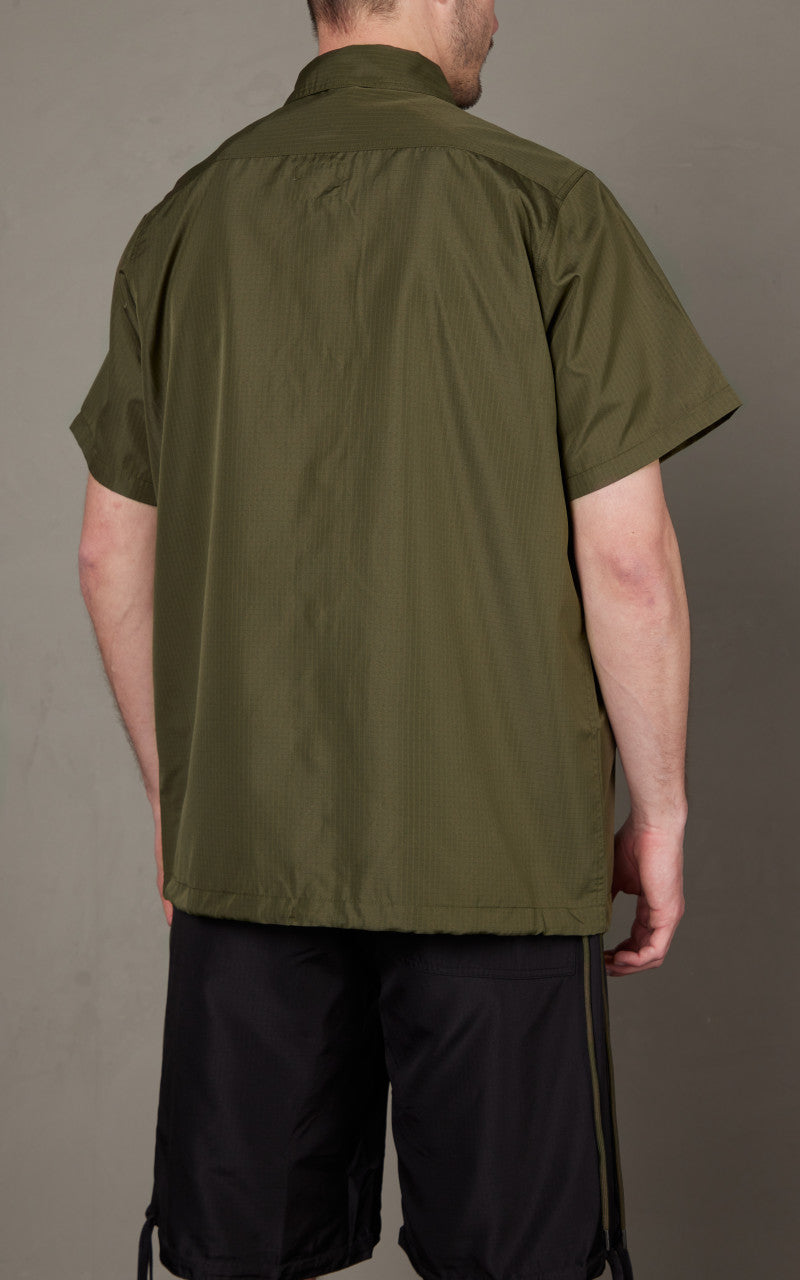 Taion Military Half Sleeve Shirt Dark Olive