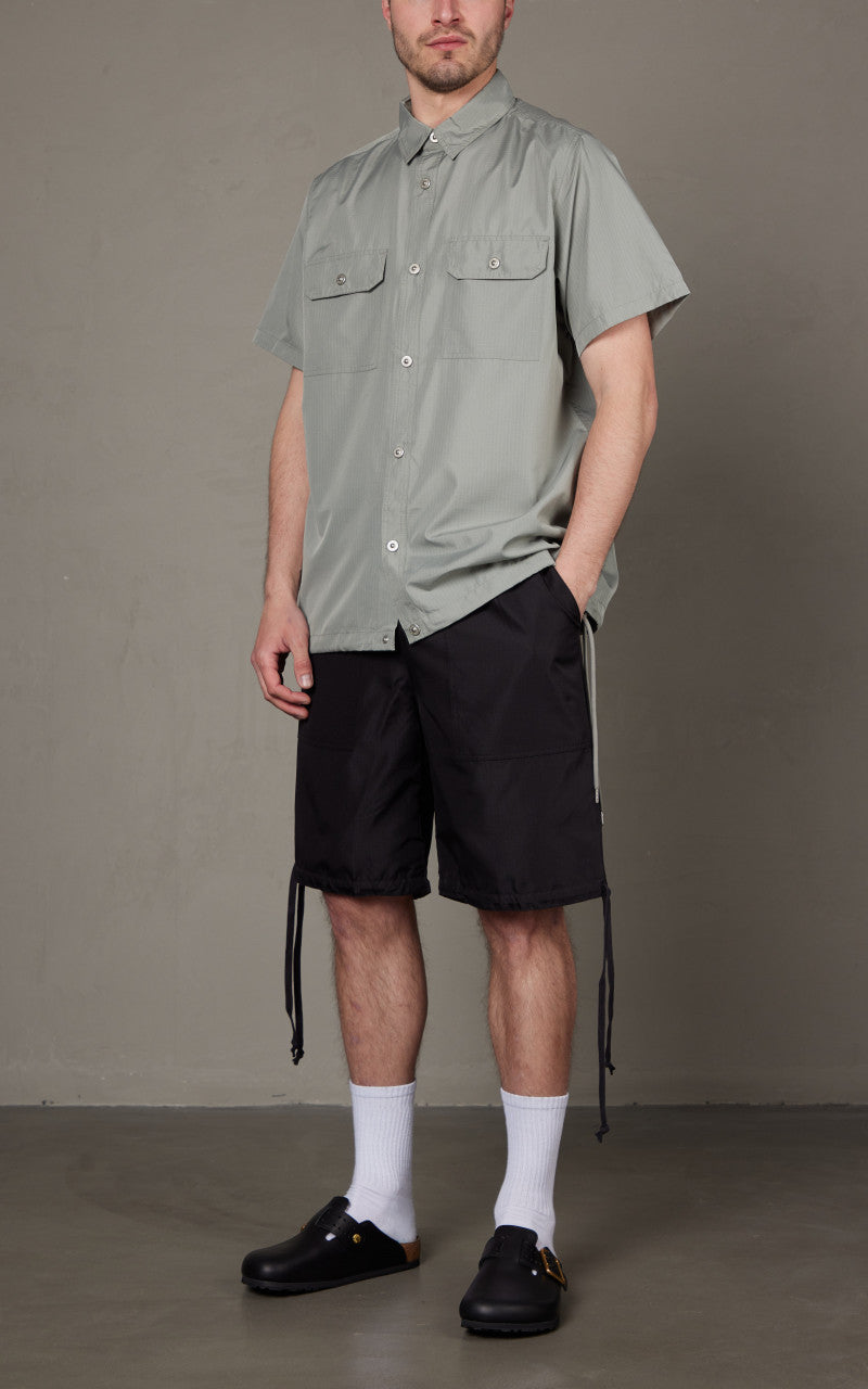 Taion Military Half Sleeve Shirt Sage Green