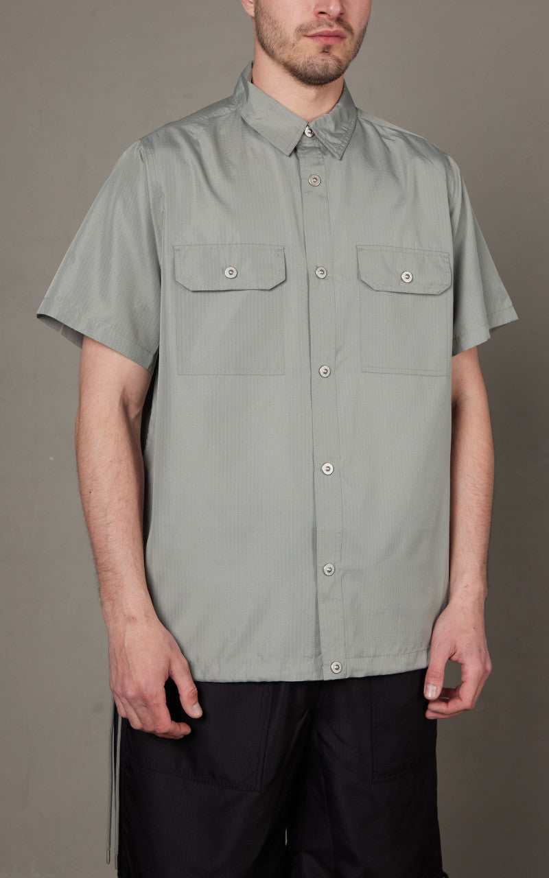 Taion Military Half Sleeve Shirt Sage Green