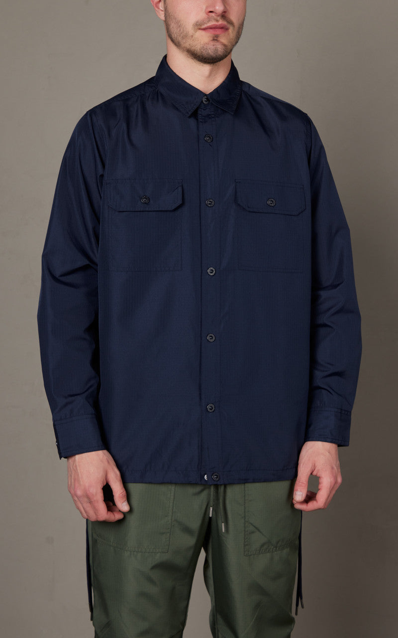 Taion Military Long Sleeve Shirt Dark Navy