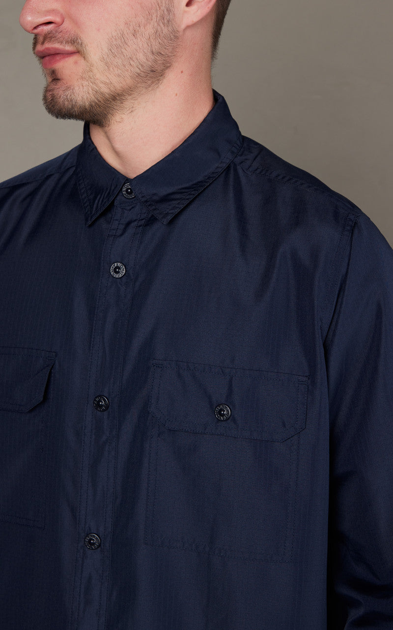 Taion Military Long Sleeve Shirt Dark Navy