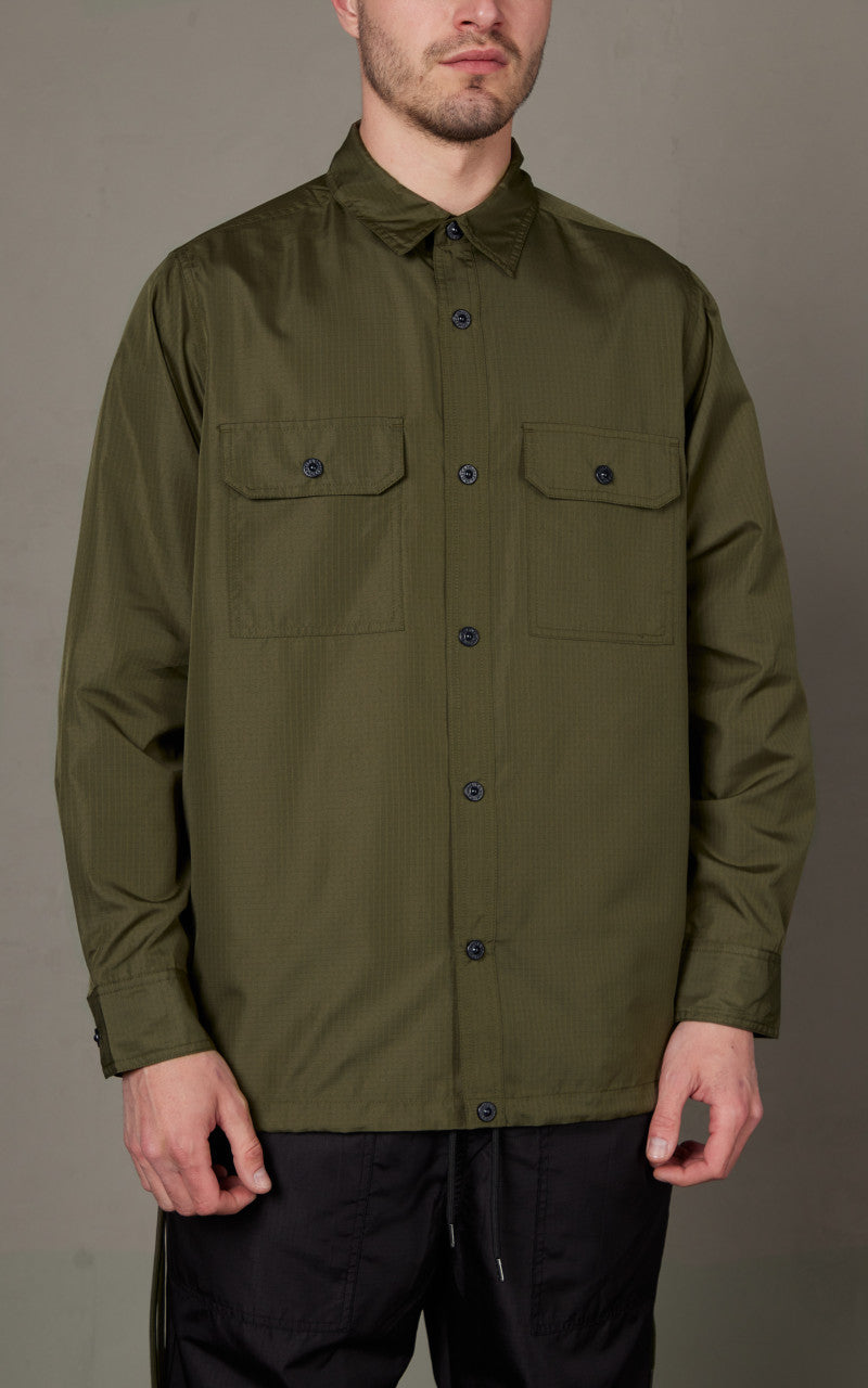 Taion Military Long Sleeve Shirt Dark Olive