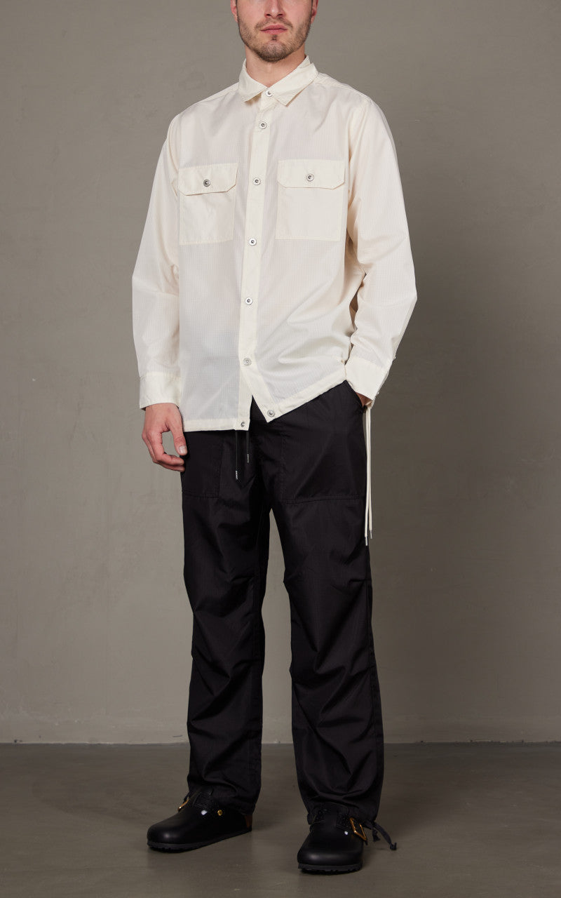 Taion Military Long Sleeve Shirt Off White