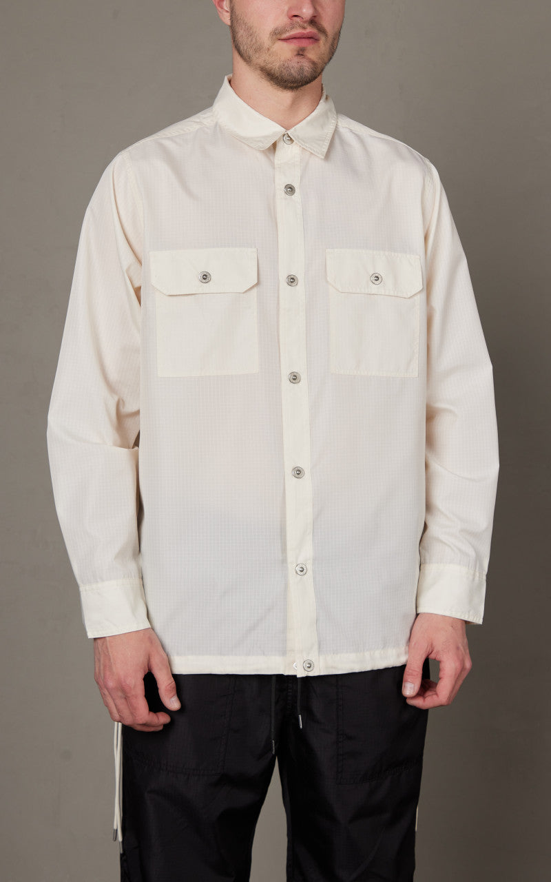 Taion Military Long Sleeve Shirt Off White