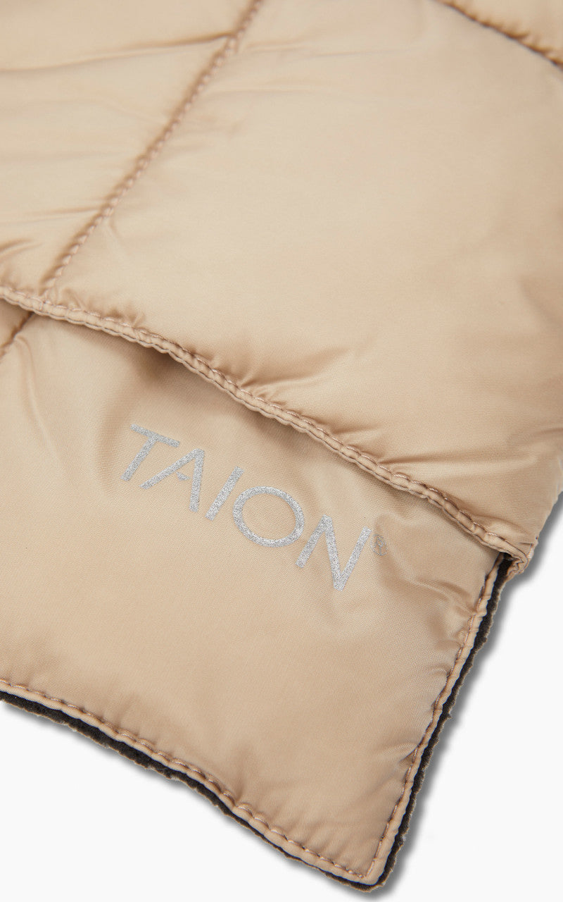Taion Basic Down Scarf Beige
