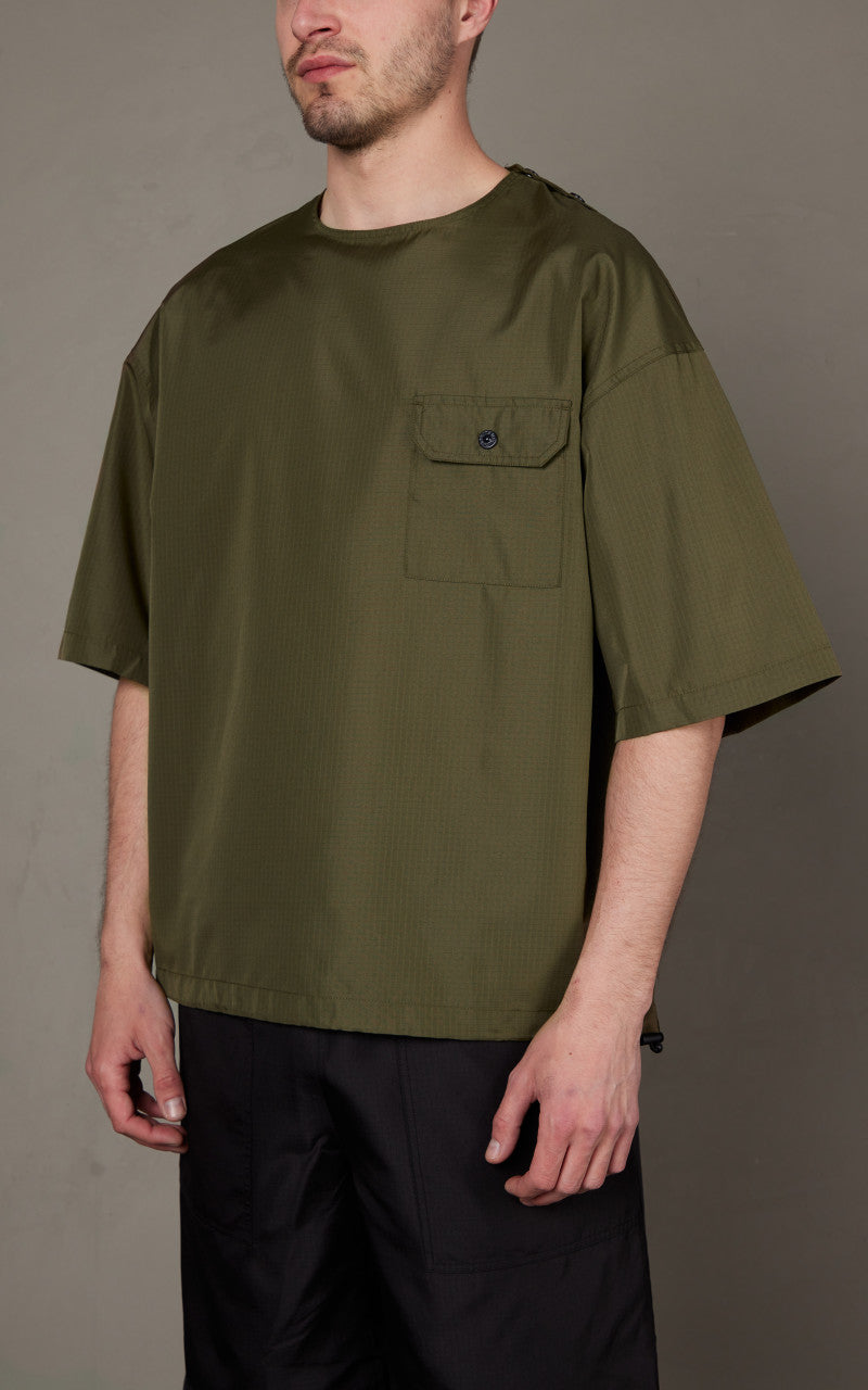 Taion Military Half Sleeve Cut Sew T-Shirt Dark Olive